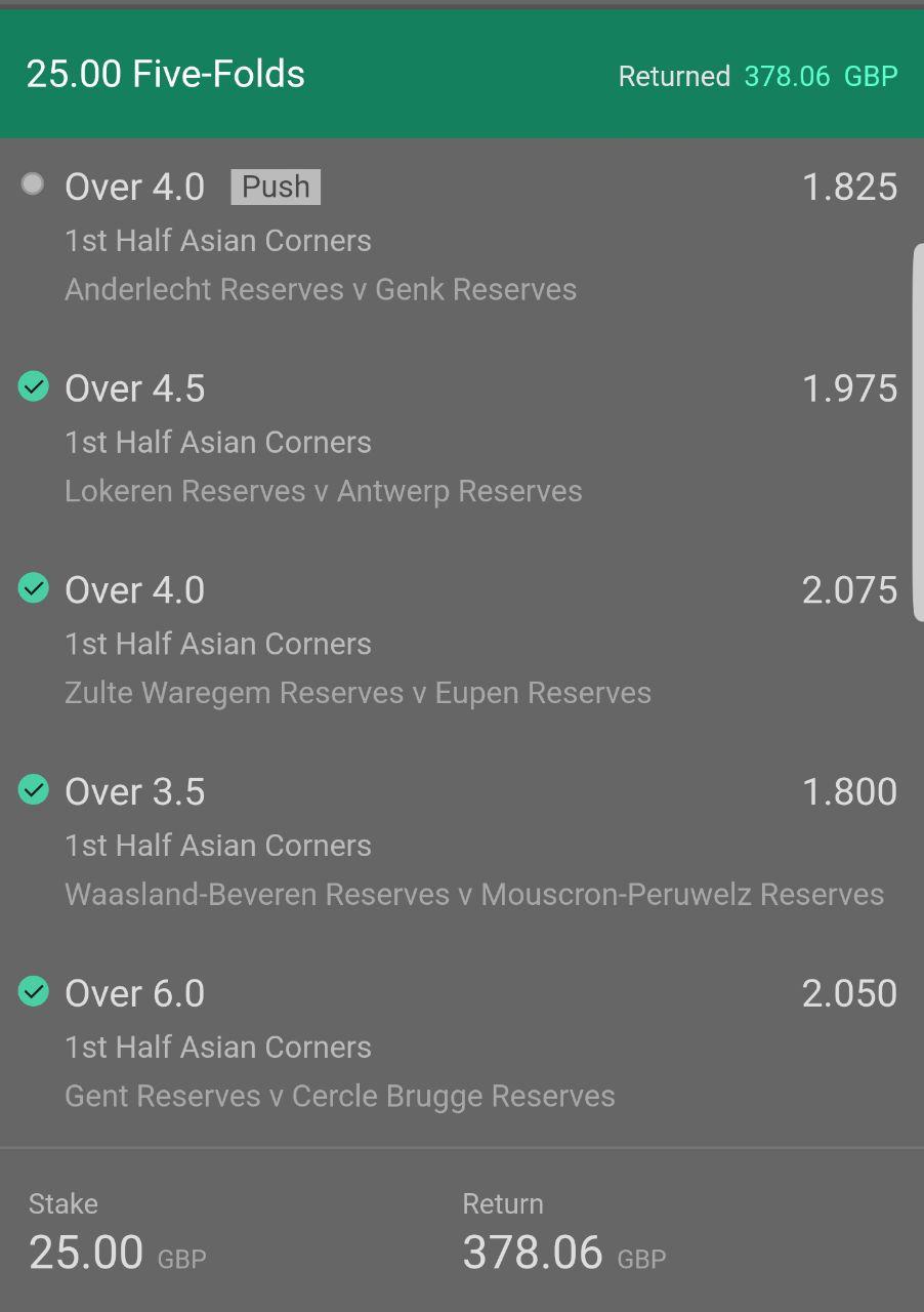 Corners betting in Soccer