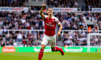 Xhaka celebrates