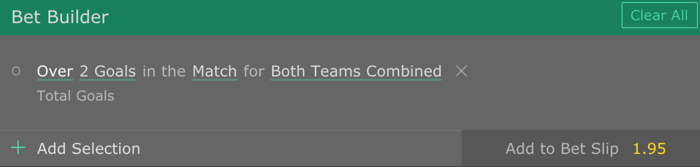 Bet365 slip first pick